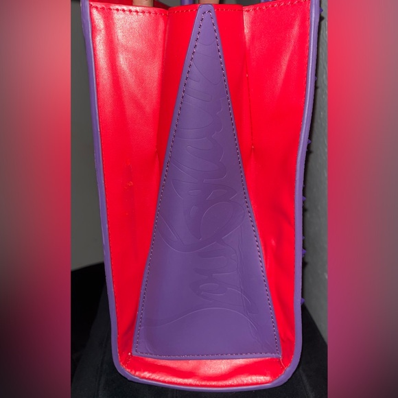 Green/Red or Purple/Red Studded Tote - Picture 10 of 15